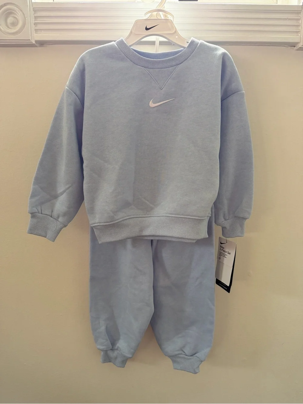 Nike Kids Pastel Blue Sweatshirt & Jogger Set